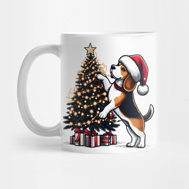 Beagle Dog Christmas by Graceful Designs